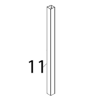 Colonnina SX inox porta Unox XVC 515G