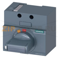 front mounted rotary operator standard IEC IP30/40 accessory for: 3VA5 125 Siemens 3VA9137-0EK11