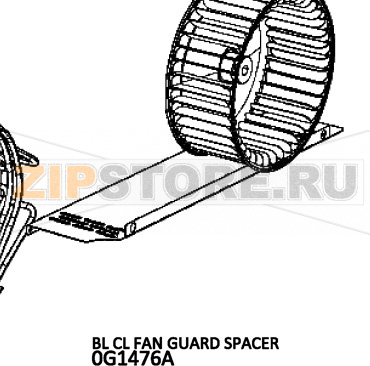 Bl Cl fan guard spacer Unox XB 695 Bl Cl fan guard spacer Unox XB 695Запчасть на деталировке под номером: 44Название запчасти на английском языке: Bl Cl fan guard spacer Unox XB 695