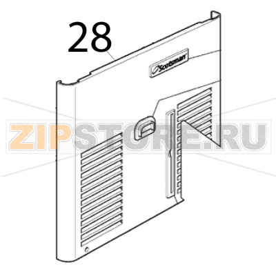 Front panel air Scotsman AC 86 Front panel air Scotsman AC 86Запчасть на деталировке под номером: 28