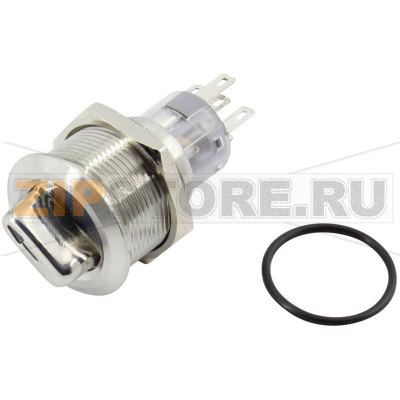 Переключатель поворотный 250 В, 5 А, 1x90°, 2 позиции, IP40 TRU Components TC-GQ22-A-11X/21/R/12V/S203 
