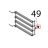 Nottolino M6x12.5, con taglio ott. crom. ferma griglie x Unox XF 190
