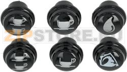 НАБОР ИЗ 6 ЧЕРНЫХ КНОПОК 