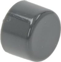 КРУГЛАЯ НАЖИМНАЯ КНОПКА СЕРАЯ ø 12 mm