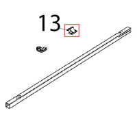 Upper and lower glass support Unox XB 895