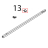 Upper and lower glass support Unox XB 895