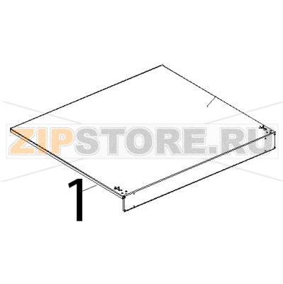 Coperchio inox Unox XBC 804 Coperchio inox Unox XBC 804Запчасть на деталировке под номером: 1