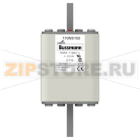 Предохранитель, 1000 A, AC 1100 В, 100 кА, size 2, 61x75x138 мм, aR, DIN, IEC Eaton FUSE 1000A