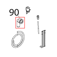 Curva a 90 °C, raccordo scarico Unox XBC 404