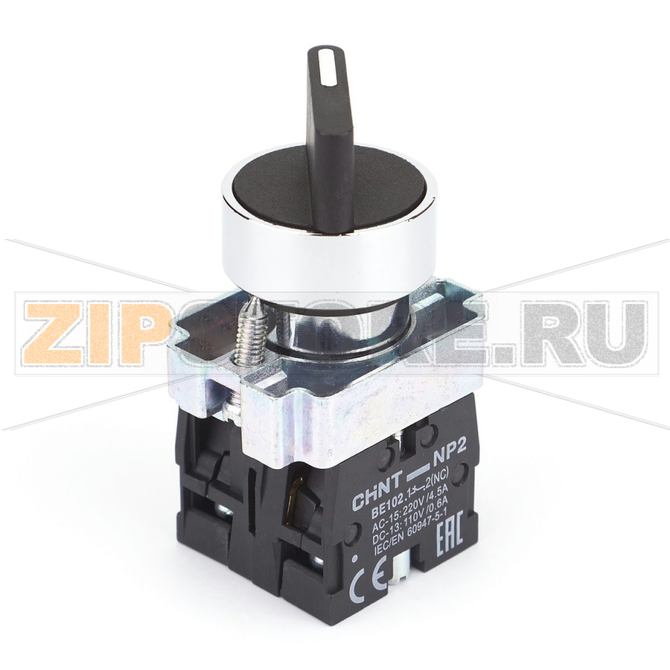Переключатель, 2 положения, 1НО+1НЗ, IP40 Chint NP2-BD45 