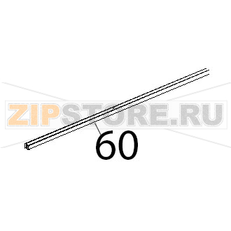 Listello sup inox porta Unox XBC 815G Listello sup inox porta Unox XBC 815GЗапчасть на деталировке под номером: 60