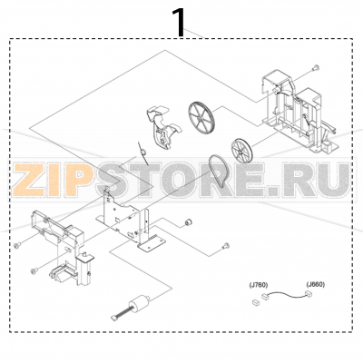 Roll drive assembly TSC CPX4P Roll drive assembly TSC CPX4PЗапчасть на деталировке под номером: 1