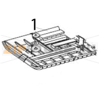 Kit upper media guide plate peel-off option Zebra S600
