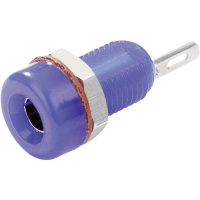 Гнездо лабораторное, Ø контакта: 4 мм, синее, 1 шт TRU Components 1587886
