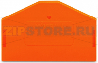 Торцевая и промежуточная пластина; толщиной 2,5 мм; оранжевые Wago 280-313