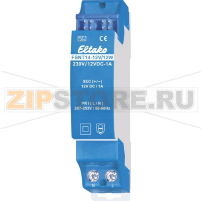 Блок питания на DIN-рейку 1 А, 12 Вт Eltako FSNT14-12V/12W 