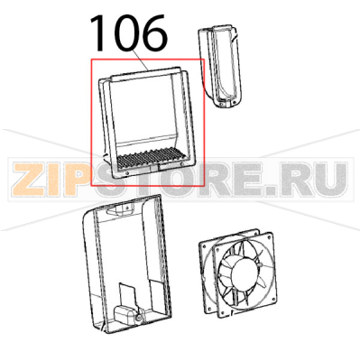 Coprimotore IP Unox XFT 110 Coprimotore IP Unox XFT 110Запчасть на деталировке под номером: 106