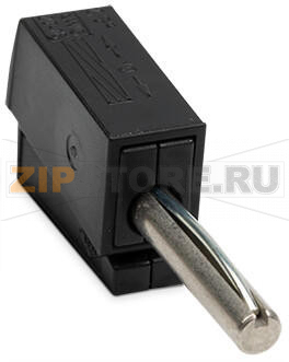 Банановый штекер; для гнезда 4 мм O; 2,50 mm; черные Wago 215-311 