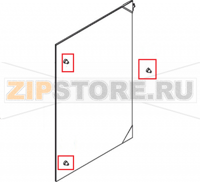 Door guard Angelo Po FX101E3 Door guard Angelo Po FX101E3Запчасть на 