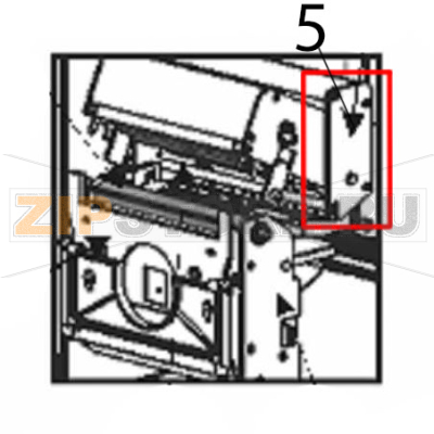 Print head carriage assy, without print head Zebra TLP-2746e Print head carriage assy, without print head Zebra TLP-2746eЗапчасть на деталировке под номером: 5