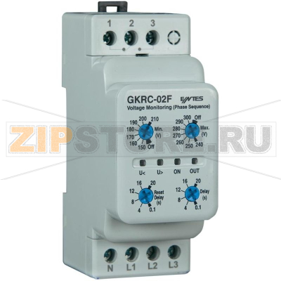 Реле контроля напряжения, 1 шт Entes GKRC-02F 