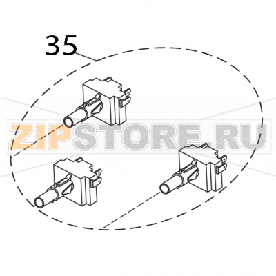 Interrutore deviatore doppio serie CM Elettrobar Fast 80D Interrutore deviatore doppio serie CM Elettrobar Fast 80DЗапчасть на деталировке под номером: 35