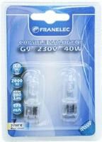LAMPE HALOGENE CLAIRE G9 40W *2 PCS*230V