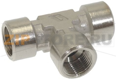 Т-ОБРАЗНЫЙ НИКЕЛИРОВАННЫЙ ФИТИНГ Ø 3/8&quot;F-3/8&quot;F-3/8&quot;F 