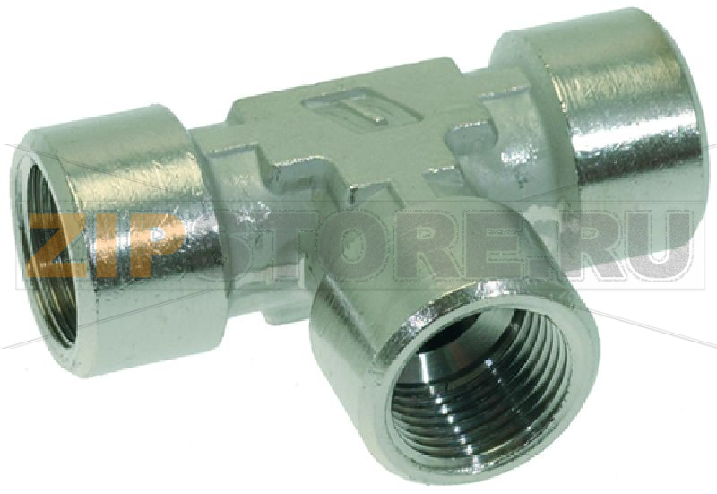 Т-ОБРАЗНЫЙ НИКЕЛИРОВАННЫЙ ФИТИНГ Ø 3/8"F-3/8"F-3/8"F 