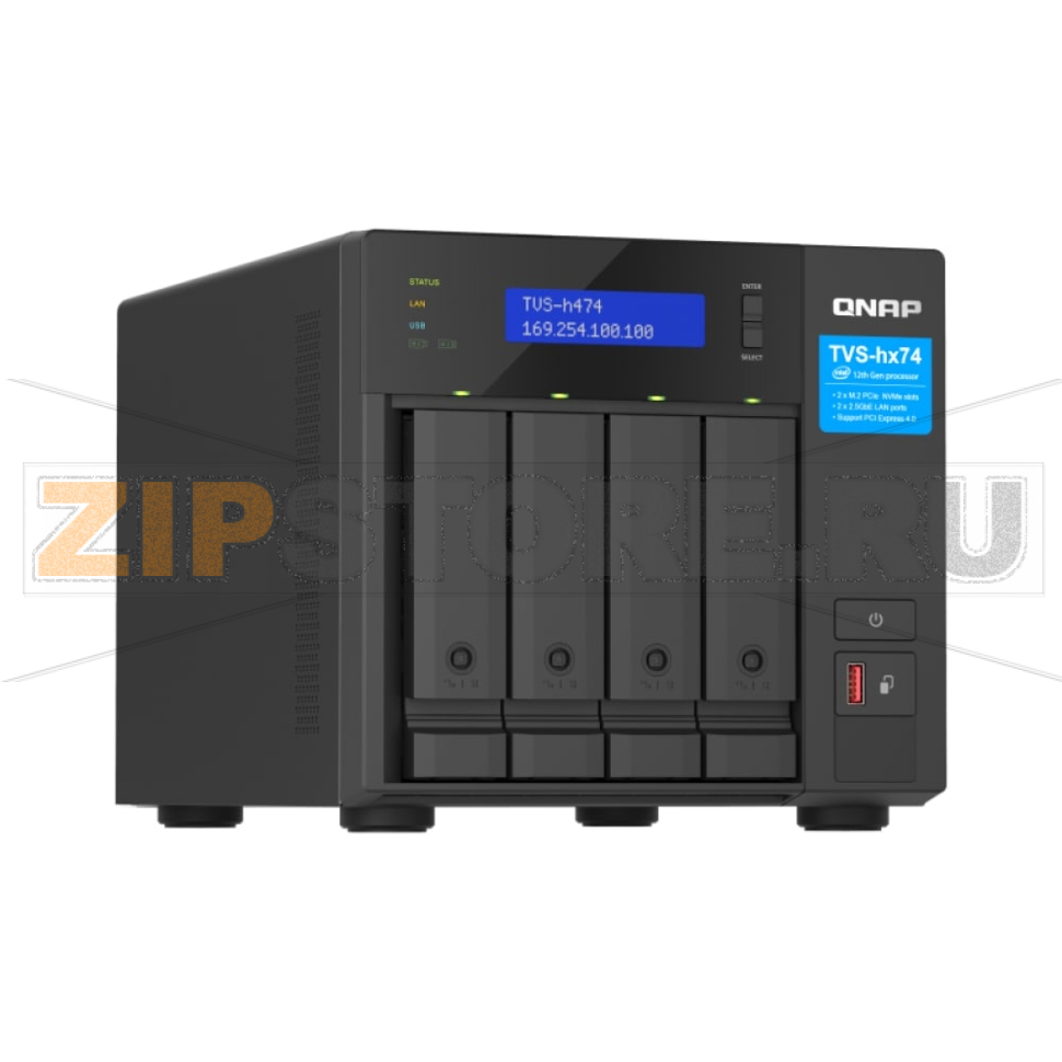 Накопитель сетевой QNAP TVS-H474 
