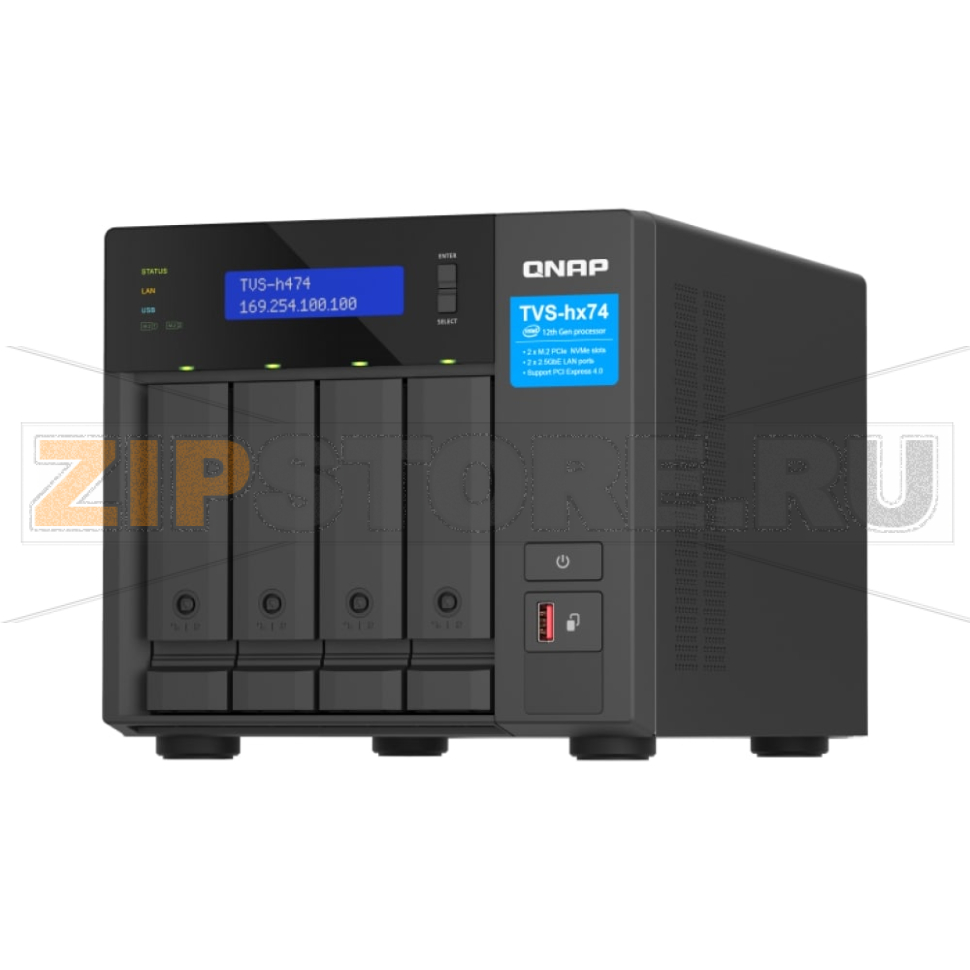 Накопитель сетевой QNAP TVS-H474 