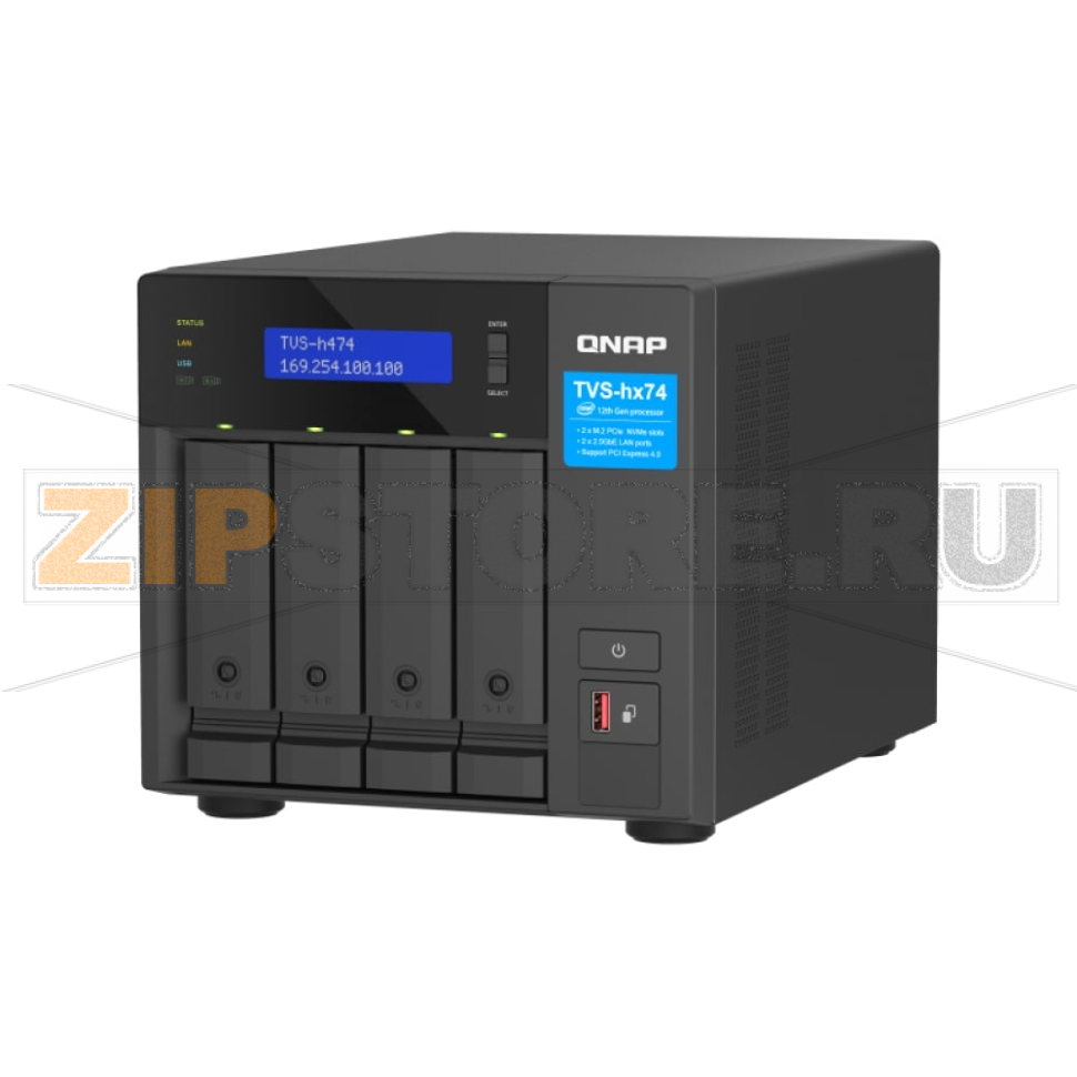 Накопитель сетевой QNAP TVS-H474 