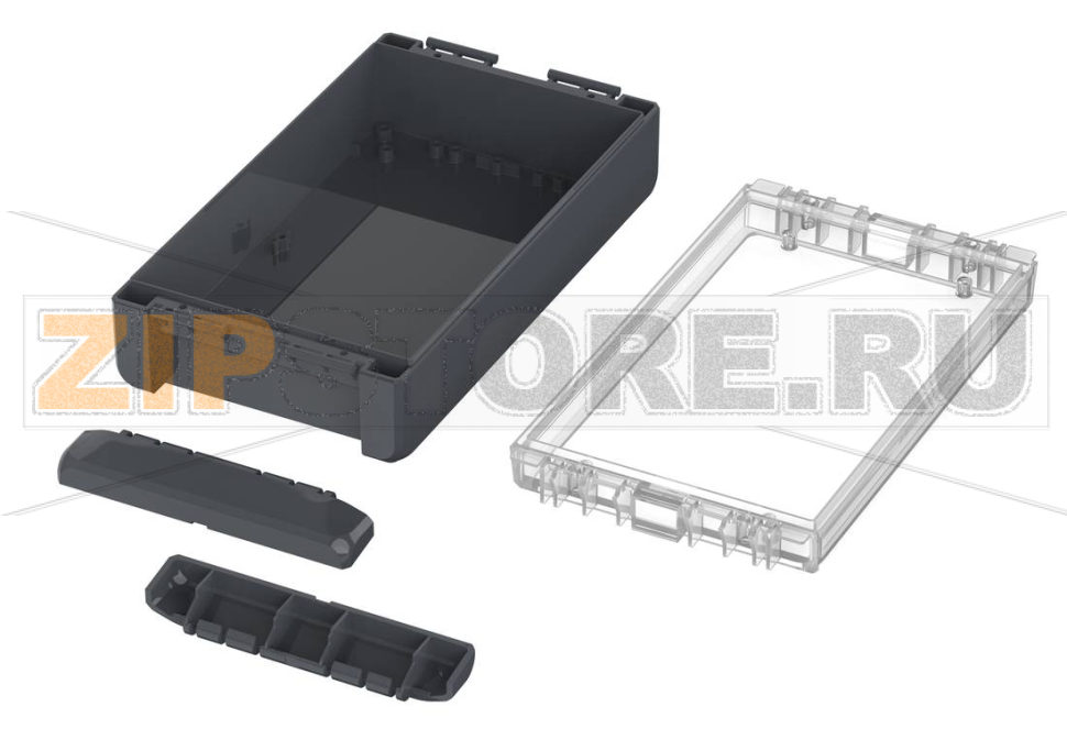 Корпус, 231x125x60 мм, поликарбонат UL 94 V0, прозрачная крышка Bopla B 221306 PC-V0-G 7024 