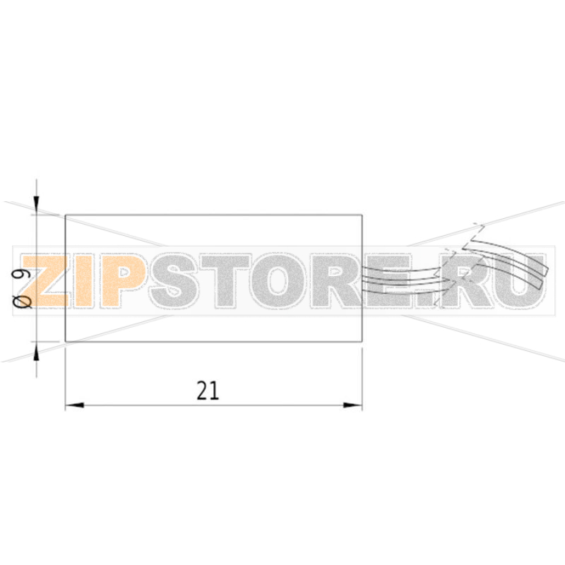 Модуль лазерный, красный, 1 МВт Picotronic DI635-1-5(9x21)-F100-AP 
