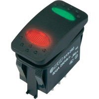 Переключатель клавишный 250 В/AC, 8 А, 1 x вкл/выкл/вкл, 1 шт SCI R13-292D6-01-BBRG-22RG0500