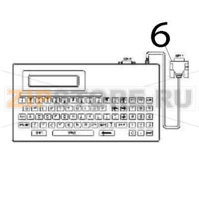 KP-200 Plus, stand-alone keyboard unit TSC TX610 KP-200 Plus, stand-alone keyboard unit TSC TX610Запчасть на деталировке под номером: 6
