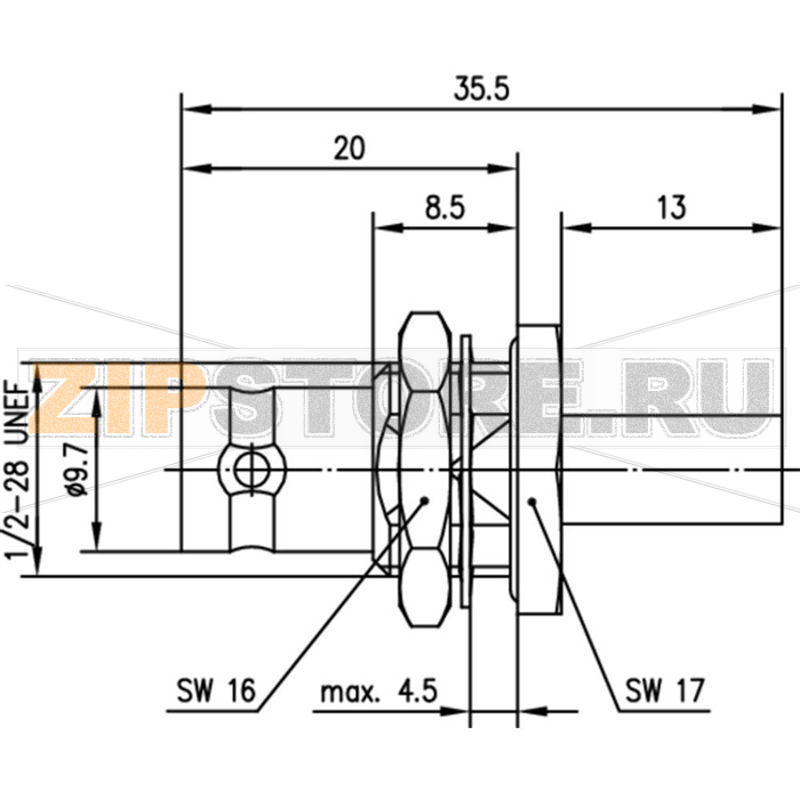 Разъем BNC, 75 Ом, 1 шт Telegärtner J01003A0053 