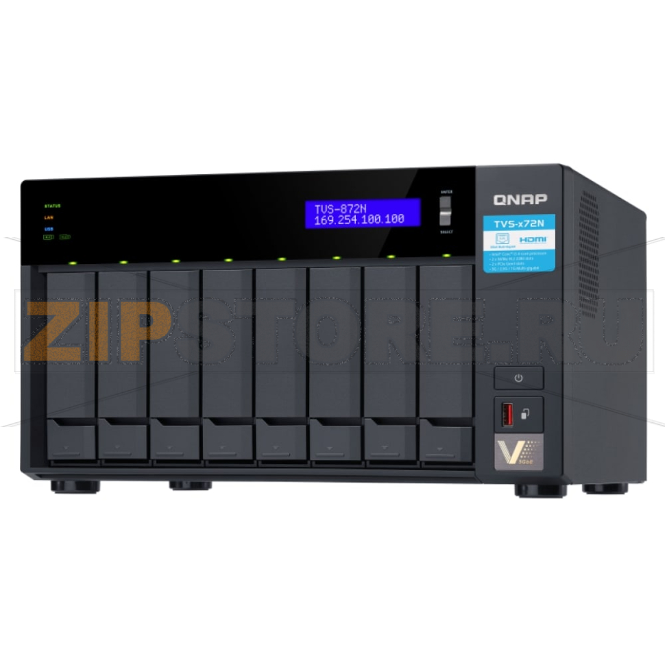 Накопитель сетевой QNAP TVS-872N 