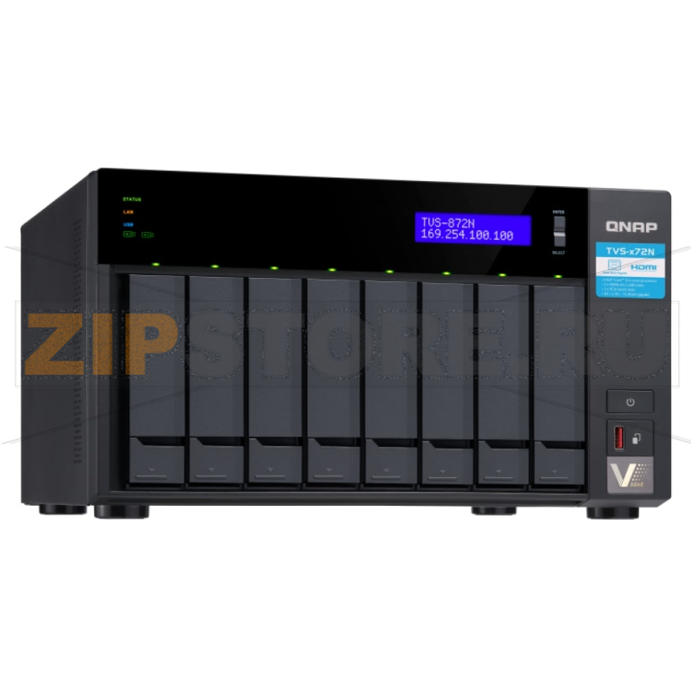 Накопитель сетевой QNAP TVS-872N 