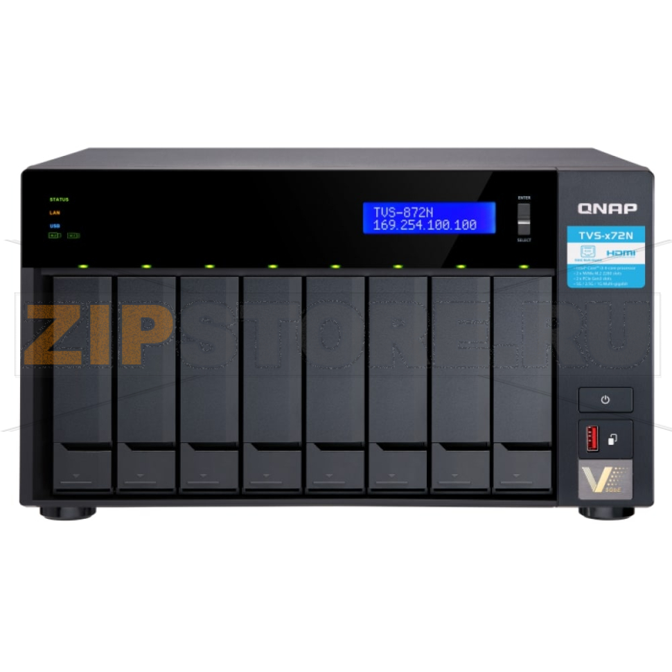 Накопитель сетевой QNAP TVS-872N 