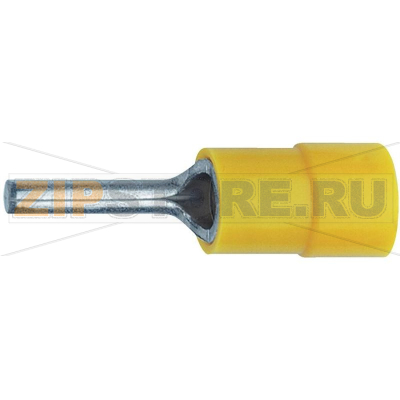 Наконечник штифтовой, плоский, 4 мм², 6 мм², желтый, 1 шт Klauke 715 