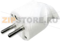 FICHE MALE COUDEE 16A 2 POLES + TERRE