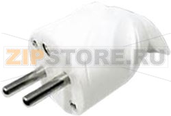 FICHE MALE COUDEE 16A 2 POLES + TERRE 