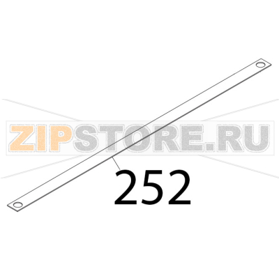 Piastrina tempr. Sirman Palladio 300 Piastrina tempr. Sirman Palladio 300Запчасть на деталировке под номером: 252