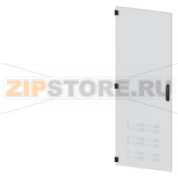 SIVACON, door, left, ventilated, IP40, H: 1800 mm, W: 600 mm, RAL 7035, Protection class 1 Siemens 8MF1860-2UT15-2BA2