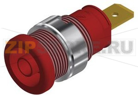 Гнездо 32 А, 1 кВ, красное Hirschmann SEB 2620 F6.3 RED 