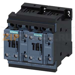 РЕВЕРСИВНАЯ СБОРКА, AC3, 7.5КВТ/ 400V DC125V 3-ПОЛ., ТИПОРАЗМЕР S0 ВИНТОВЫЕ КЛЕММЫ ЭЛ. И МЕХ. ВЗАИМНАЯ БЛОКИРОВКА ВСТРОЕННЫЕ БЛОК-КОНТАКТЫ 2НО Siemens 3RA2325-8XB30-1BG4 