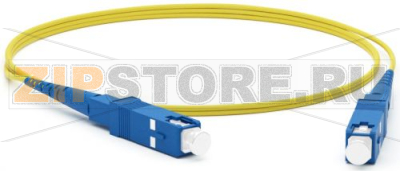 Hyperline FC-S2-9-SC/UR-SC/UR-H-1M-LSZH-YL Патч-корд волоконно-оптический (шнур) SM 9/125 (OS2), SC/UPC-SC/UPC, 2.0 мм, simplex, LSZH, 1 м 