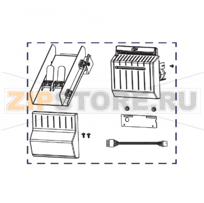 Автоотрезчик Zebra ZT620 Отрезчик (резак, нож) для термопринтера Zebra ZT620Запчасть на сборочном чертеже под номером: 1Количество запчастей в устройстве: 1Название запчасти Zebra на английском языке: Cutter Upgrade