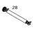 Platen bushing, MOQ 10 pcs TSC TTP-245С